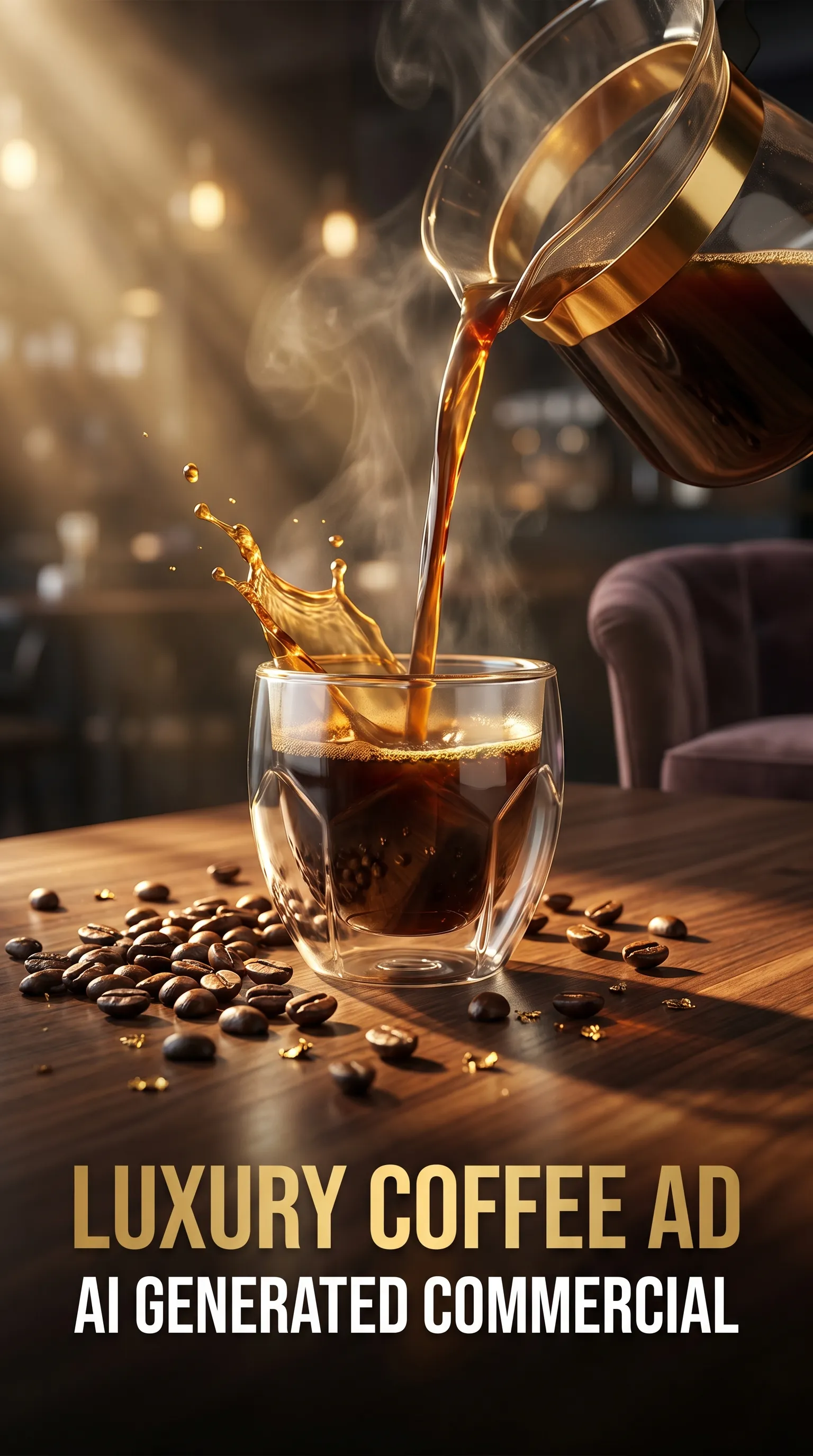Luxury Coffee Advertisement project screenshot